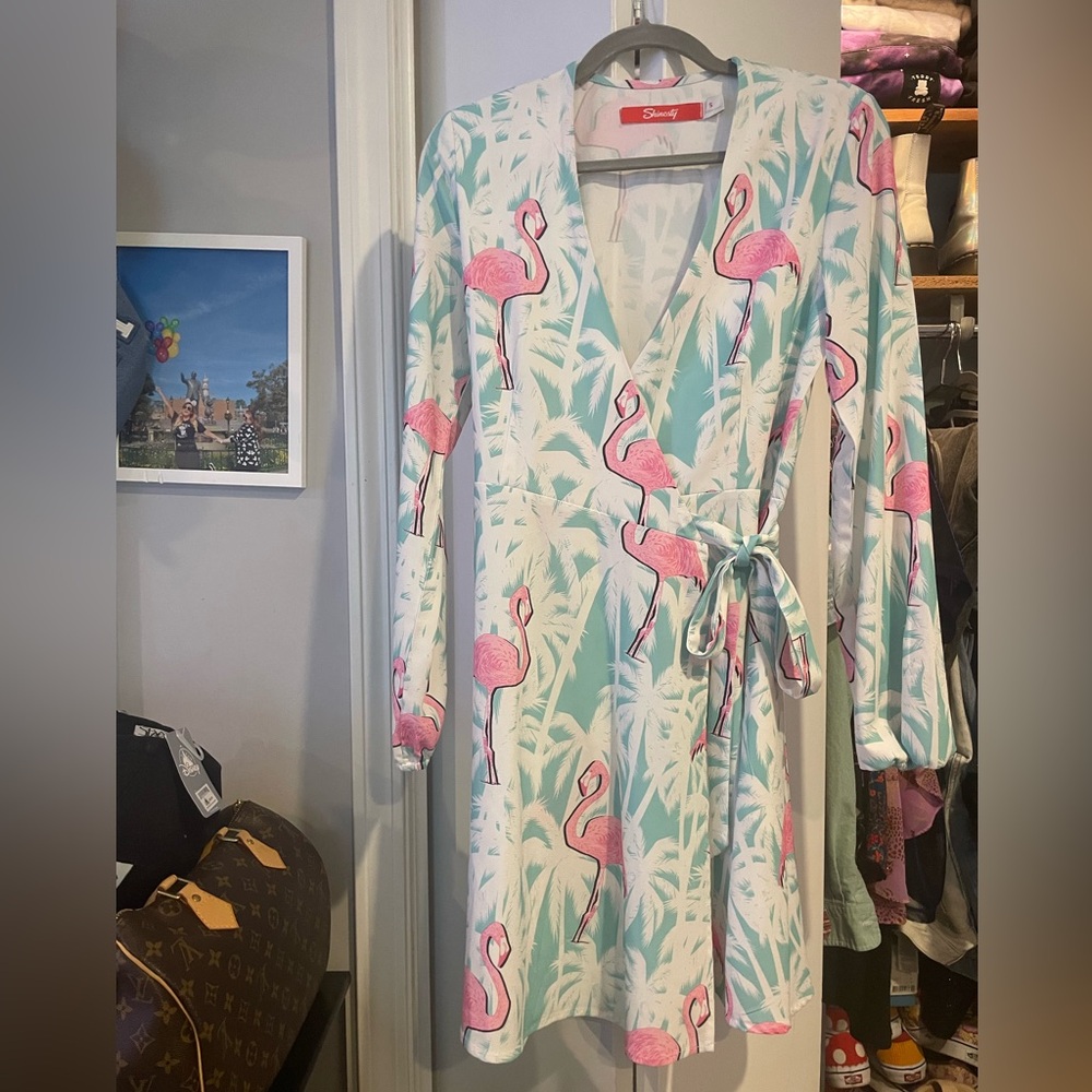 Shinesty La Flamenca Wrap Dress Size Small 🦩